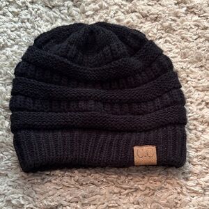 C.C Classic Black Knit Hat